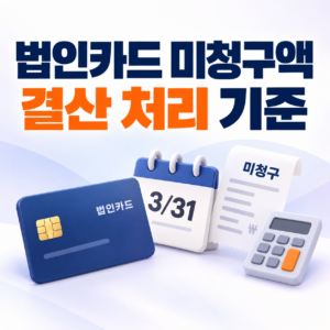 법인카드 미청구 사용액의 미지급금 미지급비용 결산 처리 기준